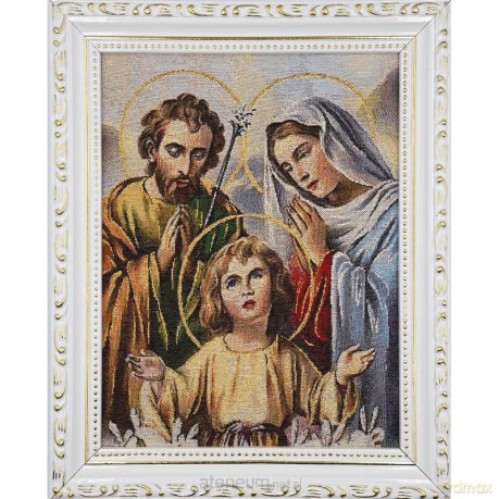 Obraz Haftowany św. Rodzina 27,5x22cm