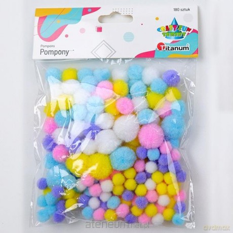 Pompony poliestrowe 180szt