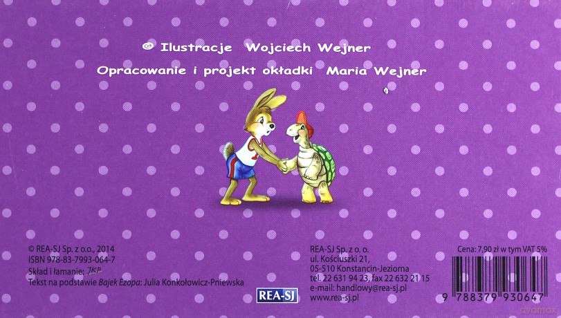 Bajki Ezopa. Uparte koziołki. Żółw i zając - Julia Konkołowicz-Pniewska [KSIĄŻKA]