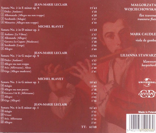 Michael Blavet,Leclair, Jean-Marie: Sonaty Fletowe [CD]