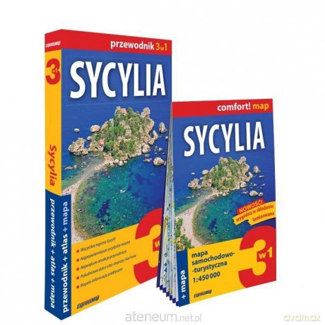 Sycylia 3w1: przewodnik + atlas + mapa - Agnieszka Fundowicz-Skrzyńska [KSIĄŻKA]