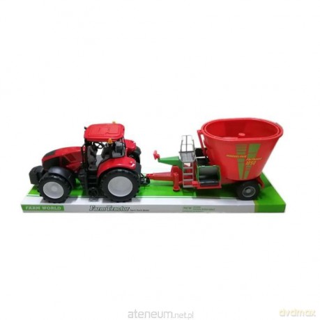 Traktor z paszowozem