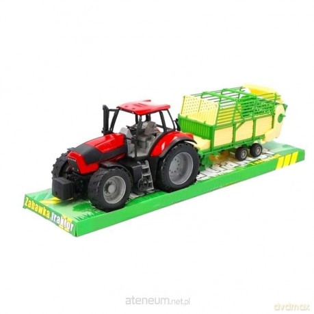Traktor z przyczepą samozbierającą
