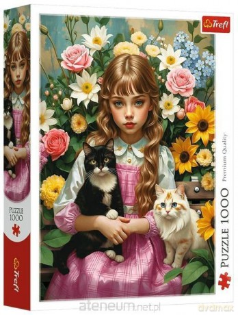 TREFL 1000 el. Dziewczynka z kotami [PUZZLE]
