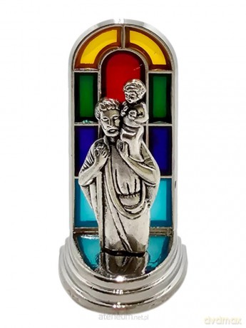 Witrażyk Święty Krzysztof 6,5cm