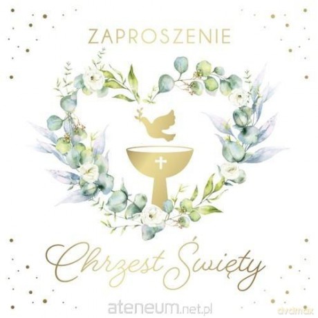Zaproszenie Chrzest (10szt)