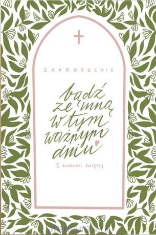 Zaproszenie Komunia (5szt)