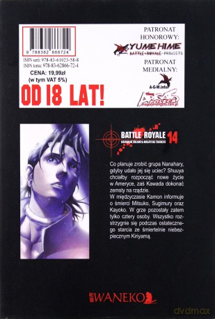 Battle Royale (Tom 14) - Koushun Takami [KOMIKS]
