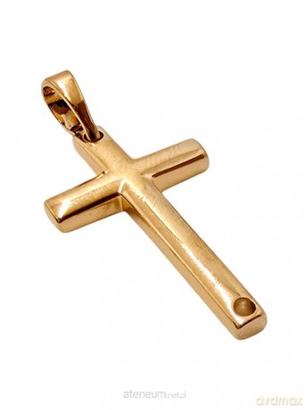Zawieszka Krzyżyk Pozłacany 23x13mm