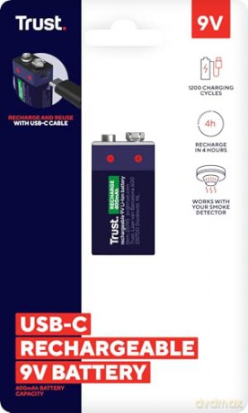 Akumulator 9V USB-C