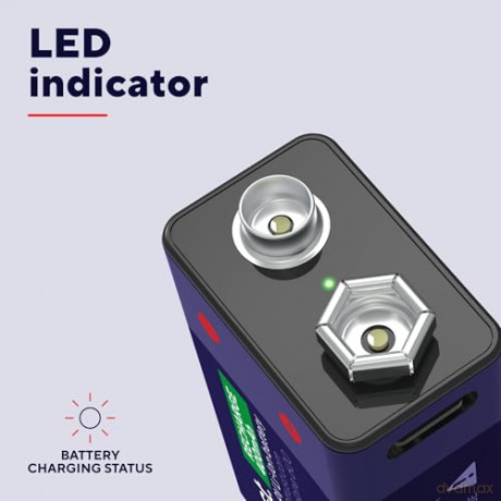 Akumulator 9V USB-C