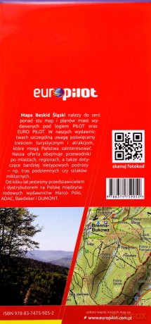 Beskid Śląski. Mapa turystyczna w skali 1:50 000. Europilot wersja plastik [KSIĄŻKA]