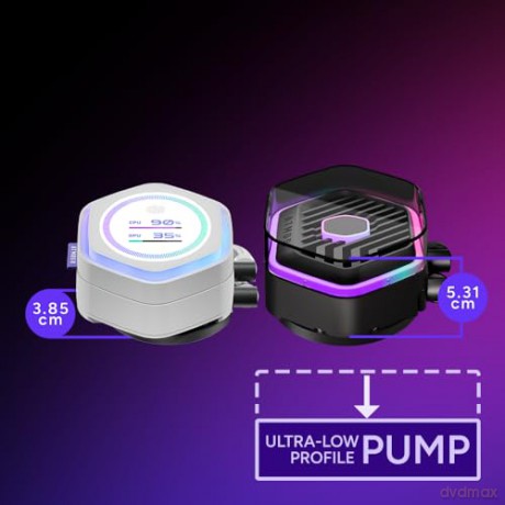 Chłodzenie wodne MasterLiquid 360 Atmos II LCD ARGB białe