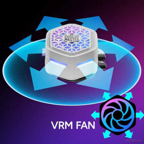 Chłodzenie wodne MasterLiquid 360 Atmos II VRM Fan ARGB białe