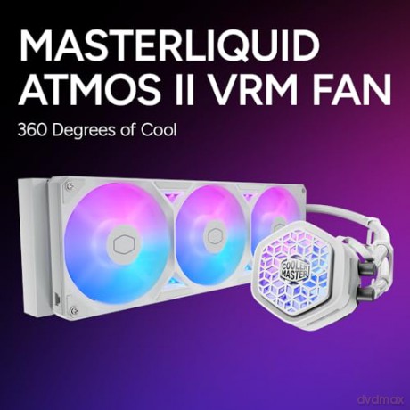 Chłodzenie wodne MasterLiquid 360 Atmos II VRM Fan ARGB białe