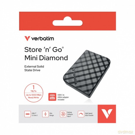 Dysk Mini Diamond SSD 1TB USB-C 32025