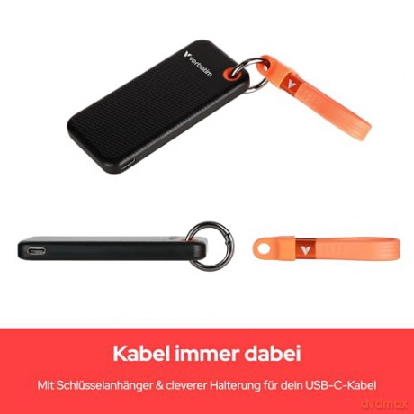Dysk SSD Verbatim Pocket 1000GB M.2 1TB USB-C 1000Mb/s