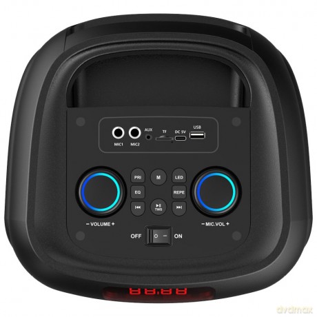 Głośnik bluetooth power audio MAX MT3185 Bluetooth 5.3+EDR/TWS/MP3/MicroSD/USB/AUX/Radio FM/Karaoke/USB-C/RMS 120W/ PMPO 1400W
