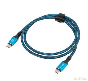 Kabel USB-C M/M USB4 1M 240W 8K 60HZ czarno-niebieski