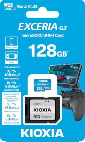 Karta pamięci microSD 128GB Gen3 UHSI U3 V30 adapter Exceria