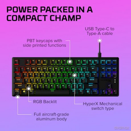 Klawiatura Alloy Origins Core PBT HX Blue 639N8AA#ABA