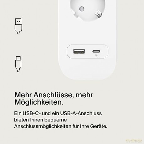 Listwa zasilająca SurgePlus 4x schuko 1xUSB-A 1xUSB-C 525J 2m