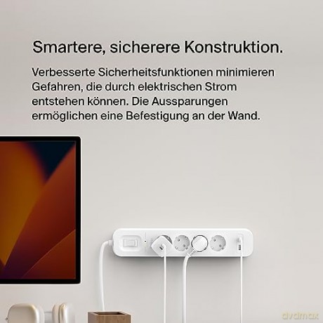 Listwa zasilająca SurgePlus 4x schuko 1xUSB-A 1xUSB-C 525J 2m