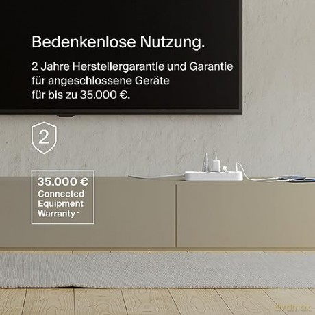 Listwa zasilająca SurgePlus 6xschuko 1xUSB-A 1xUSB-C 650J 2m