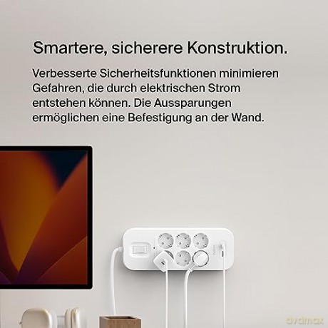 Listwa zasilająca SurgePlus 6xschuko 1xUSB-A 1xUSB-C 650J 2m
