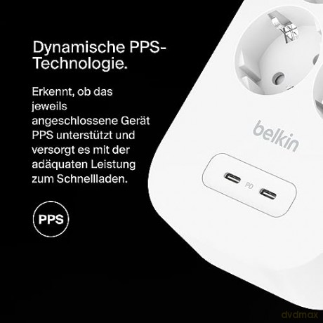 Listwa zasilająca SurgePlus 8x schuko 2xUSB-C 900J 2m