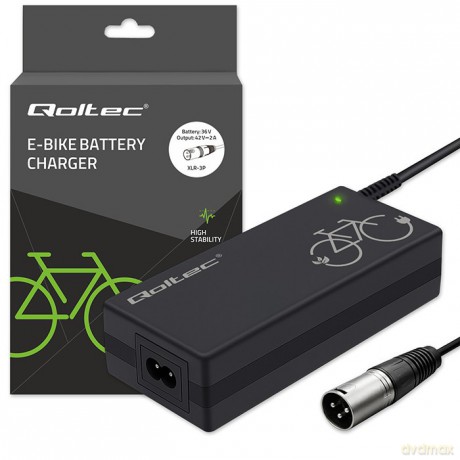 Ładowarka do roweru elektrycznego 36V | 42V | 2A | 3P XLR-18mm + kabel zasilający