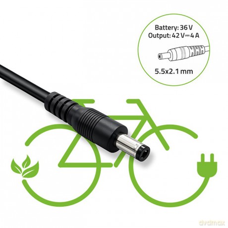 Ładowarka do roweru skutera elektrycznego 36V | 42V | 4A | 5.5*2.1 + kabel zasilający