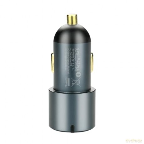 Ładowarka samochodowa CC-40Q QC3.0 60W 1X USB 2X USB-C PD czarna