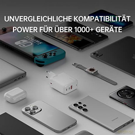 Ładowarka sieciowa Flex 65W 2xUSB-C + 1xUSB-A Biała