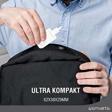 Ładowarka sieciowa PDPlug Dual 45W 2xUSB-C Biała