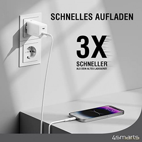 Ładowarka sieciowa PDPlug Dual 45W 2xUSB-C Biała