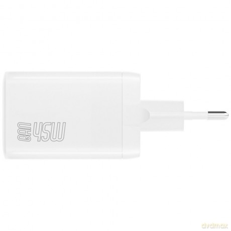 Ładowarka sieciowa PDPlug Dual 45W 2xUSB-C Biała