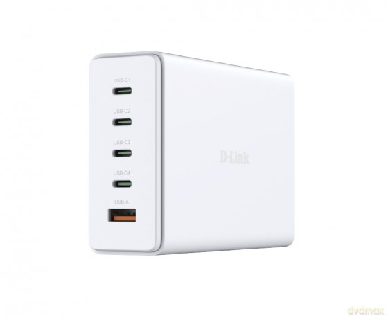 Ładowarka zasilacz GAN 240W 4x USB-C 1x USB-A