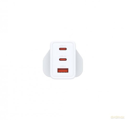 Ładowarka zasilacz GAN 2x 65W 2x USB-C 1x USB-A