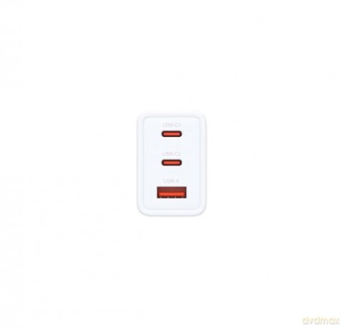 Ładowarka zasilacz GAN 2x 65W 2x USB-C 1x USB-A