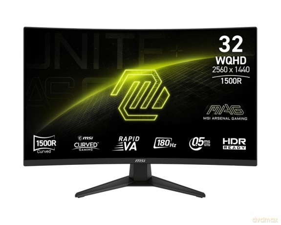 Monitor MAG 321CQF E18 31.5 cala LED/WQHD/LED/Curved/180Hz/czarny
