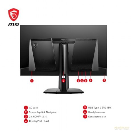 Monitor MAG 321UPX QD-OLED 31.5''/LED/UHD/Curv/160HZ/Black