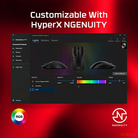 Mysz Pulsefire Haste 2 Gaming Biała - 6N0A8AA