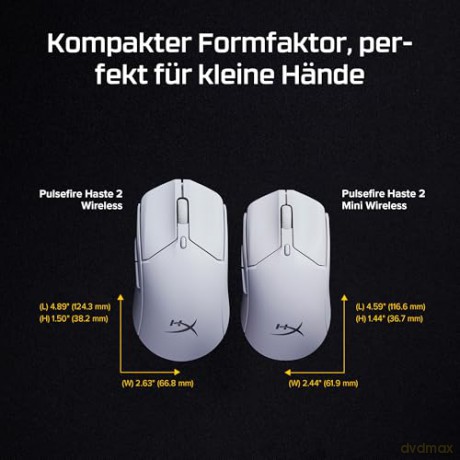 Mysz Pulsefire Haste 2 Mini biała - 7D389AA