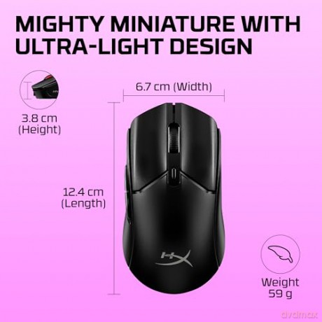 Mysz Pulsefire Haste 2 Mini Czarna - 7D388AA