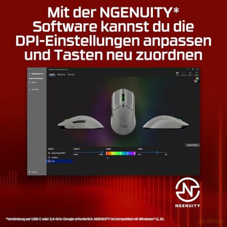 Mysz Pulsefire Haste 2 Pro - 4K Bezprzewodowa - A1KY5AA