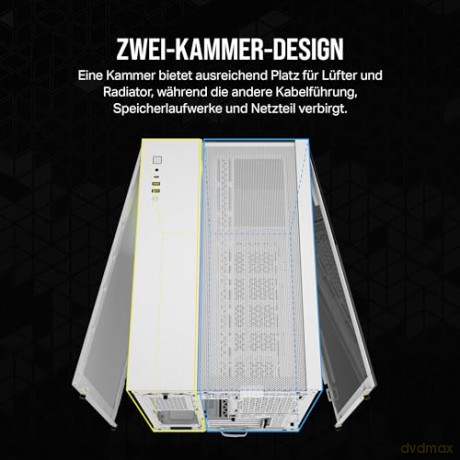 Obudowa 2500X mATX iCUE Mid-Tower Biała RGB