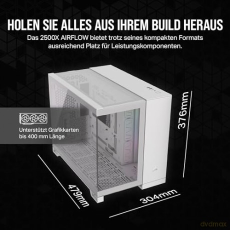 Obudowa 2500X mATX iCUE Mid-Tower Biała RGB