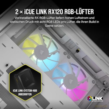 Obudowa 2500X mATX iCUE Mid-Tower Biała RGB