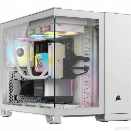 Obudowa 2500X mATX iCUE Mid-Tower Biała RGB